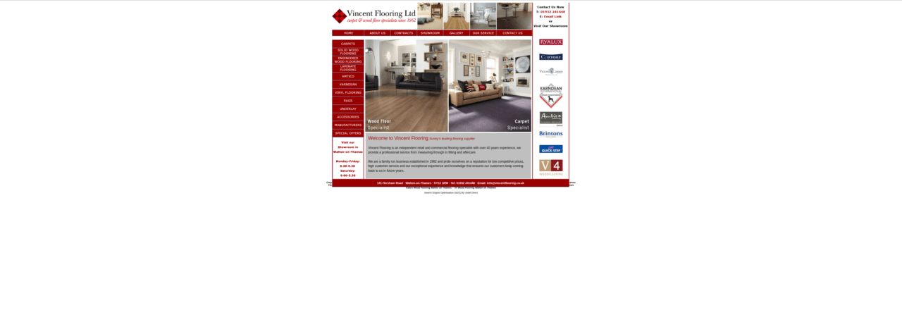 Vincent Flooring Previous Website